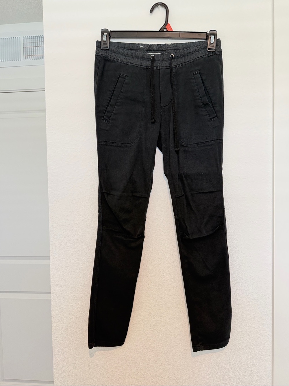 James Perse Black Drawstring Jogger Pants